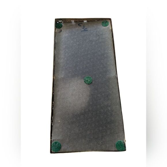 Vintage MCM Brass Tissue Box Cover Fillagree With Flowers - Picture 5 of 5